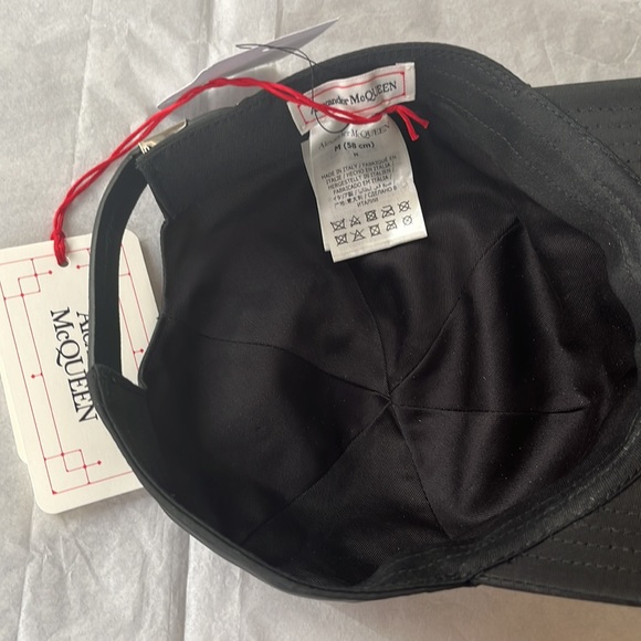 ALEXANDER MCQUEEN 92 LOGO EMBROIDERED SPORT BASEBALL HAT SIZE MEDIUM NEW - Picture 7 of 7